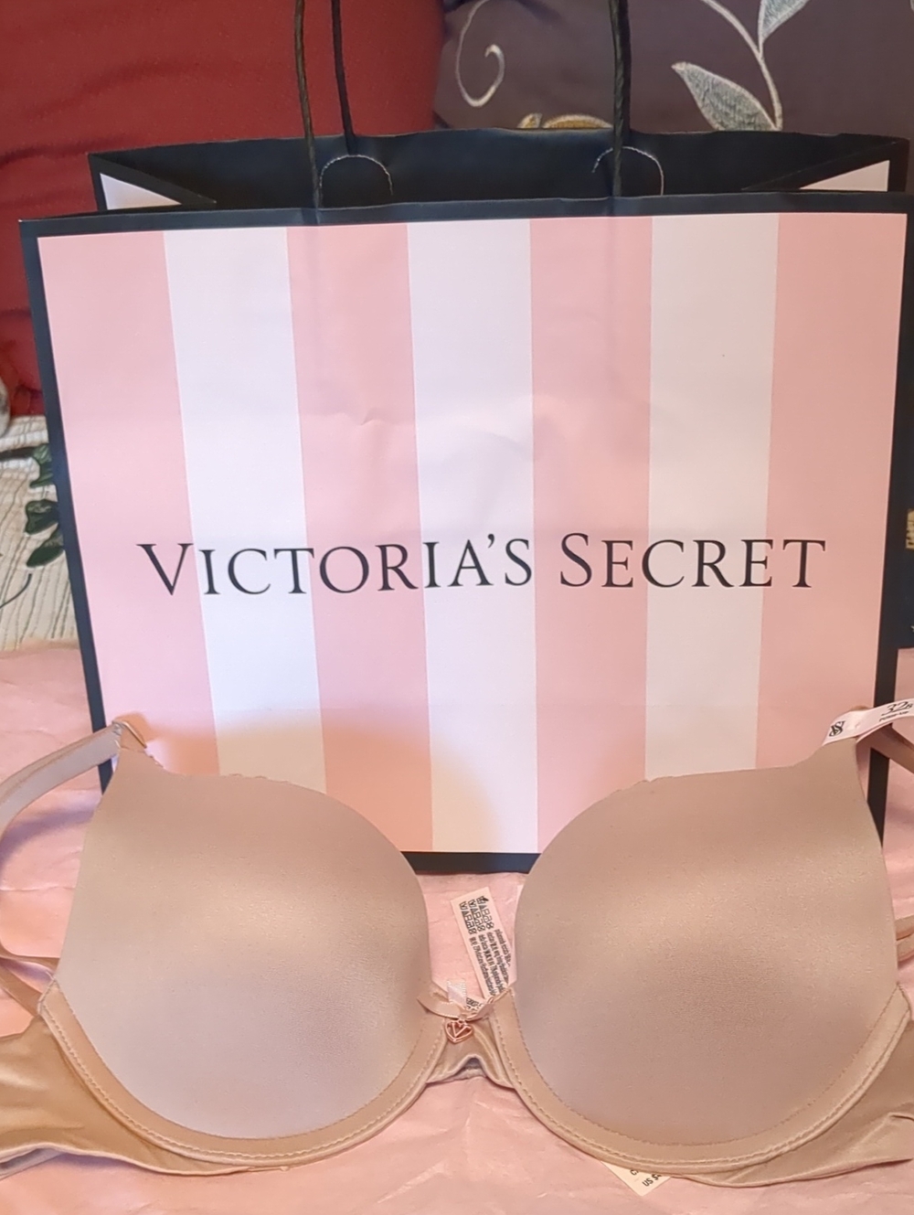 NWT Victoria's Secret Body By Victoria Perfect Shape Push-up Praline 32B